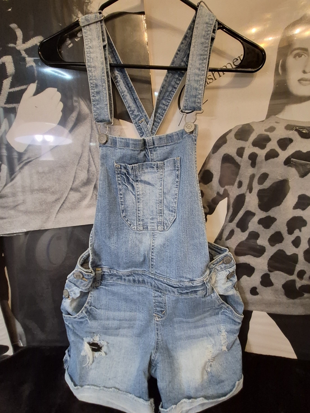 Wallflower Light Blue Embroidered Denim Overalls